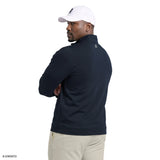 BIG & TALL GOLF HYDRASHIELD QUARTER-ZIP - NAVY BLAZER