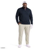 BIG & TALL GOLF HYDRASHIELD QUARTER-ZIP - NAVY BLAZER