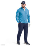 BIG & TALL GOLF HYDRASHIELD QUARTER-ZIP - LICHEN BLUE
