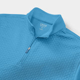 BIG & TALL GOLF HYDRASHIELD QUARTER-ZIP - LICHEN BLUE