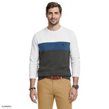 ADVANTAGE PERFORMANCE COLORBLOCK CREWNECK FLEECE  - BRIGHT WHITE