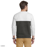 ADVANTAGE PERFORMANCE COLORBLOCK CREWNECK FLEECE  - BRIGHT WHITE