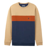 ADVANTAGE PERFORMANCE COLORBLOCK CREWNECK FLEECE  - CAMEL HTHR