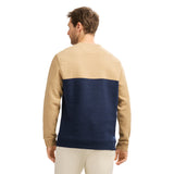 ADVANTAGE PERFORMANCE COLORBLOCK CREWNECK FLEECE  - CAMEL HTHR