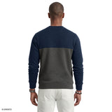 ADVANTAGE PERFORMANCE COLORBLOCK CREWNECK FLEECE - NAVY BLAZER