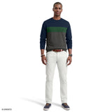 ADVANTAGE PERFORMANCE COLORBLOCK CREWNECK FLEECE - NAVY BLAZER