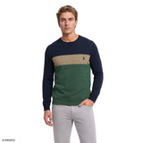ADVANTAGE PERFORMANCE COLORBLOCK CREWNECK FLEECE  - TRUE NAVY