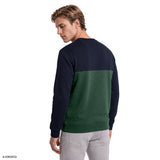 ADVANTAGE PERFORMANCE COLORBLOCK CREWNECK FLEECE  - TRUE NAVY
