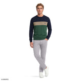ADVANTAGE PERFORMANCE COLORBLOCK CREWNECK FLEECE  - TRUE NAVY