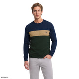 ADVANTAGE PERFORMANCE COLORBLOCK CREWNECK FLEECE  - DARK GREEN