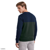 ADVANTAGE PERFORMANCE COLORBLOCK CREWNECK FLEECE  - DARK GREEN