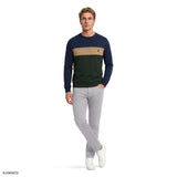 ADVANTAGE PERFORMANCE COLORBLOCK CREWNECK FLEECE  - DARK GREEN