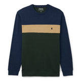 ADVANTAGE PERFORMANCE COLORBLOCK CREWNECK FLEECE  - DARK GREEN