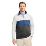 ADVANTAGE PERFORMANCE COLORBLOCK QUARTER ZIP FLEECE - BRIGHT WHITE