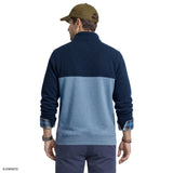 ADVANTAGE PERFORMANCE COLORBLOCK QUARTER ZIP FLEECE - NAVY BLAZER