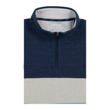 ADVANTAGE PERFORMANCE COLORBLOCK QUARTER ZIP FLEECE - NAVY BLAZER
