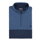 ADVANTAGE PERFORMANCE COLORBLOCK QUARTER ZIP FLEECE - TRUE NAVY