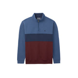 ADVANTAGE PERFORMANCE COLORBLOCK QUARTER ZIP FLEECE - TRUE NAVY