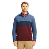 ADVANTAGE PERFORMANCE COLORBLOCK QUARTER ZIP FLEECE - TRUE NAVY