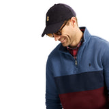 ADVANTAGE PERFORMANCE COLORBLOCK QUARTER ZIP FLEECE - TRUE NAVY