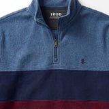 ADVANTAGE PERFORMANCE COLORBLOCK QUARTER ZIP FLEECE - TRUE NAVY