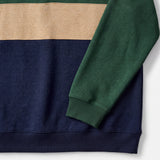 ADVANTAGE PERFORMANCE COLORBLOCK QUARTER ZIP FLEECE - DARK GREEN