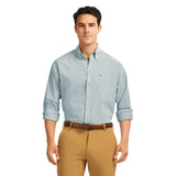 PERFORMANCE COMFORT BUTTON-DOWN SHIRT - MEDITERRANEA