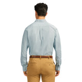 PERFORMANCE COMFORT BUTTON-DOWN SHIRT - MEDITERRANEA