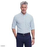 PERFORMANCE COMFORT BUTTON-DOWN SHIRT - PLACID BLUE