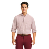 PERFORMANCE COMFORT BUTTON-DOWN SHIRT - ZINFANDEL