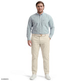 BIG & TALL PERFORMANCE COMFORT PLAID BUTTON-DOWN SHIRT - MEDITERRANEA