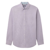 BIG & TALL PERFORMANCE COMFORT PLAID BUTTON-DOWN SHIRT - AMARANTH PURPLE