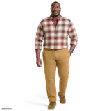 BIG & TALL STRATTON FLANNEL BUTTON-DOWN SHIRT - MEDIEVAL BLUE