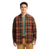 STRATTON FLANNEL PLAID BUTTON-DOWN SHIRT - GINGER BREAD