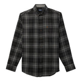 BIG & TALL STRATTON FLANNEL BUTTON-DOWN SHIRT - DARK SHADOW