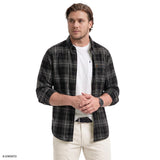 BIG & TALL STRATTON FLANNEL BUTTON-DOWN SHIRT - DARK SHADOW