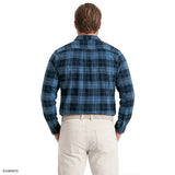 BIG & TALL STRATTON FLANNEL BUTTON-DOWN SHIRT - TRUE NAVY