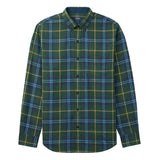 BIG & TALL STRATTON FLANNEL BUTTON-DOWN SHIRT - DARK GREEN