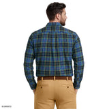 BIG & TALL STRATTON FLANNEL BUTTON-DOWN SHIRT - FOLIAGE GREEN