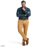 BIG & TALL STRATTON FLANNEL BUTTON-DOWN SHIRT - FOLIAGE GREEN