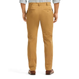 TRAVELER FLAT FRONT CHINO - COGNAC HTHR