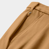 TRAVELER FLAT FRONT CHINO - COGNAC HTHR
