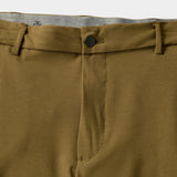 TRAVELER FLAT FRONT CHINO - DARK OLIVE HTR