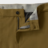 TRAVELER FLAT FRONT CHINO - DARK OLIVE HTR