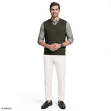 CABLE KNIT SWEATER VEST - CARBON HTHR