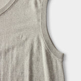 FINE GAUGE V-NECK SWEATER VEST - LT GREY HTHR