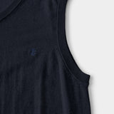 FINE GAUGE V-NECK SWEATER VEST - NAVY BLAZER