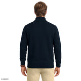 FAIR ISLE QUARTER-ZIP SWEATER - NAVY BLAZER