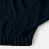 FAIR ISLE QUARTER-ZIP SWEATER - NAVY BLAZER