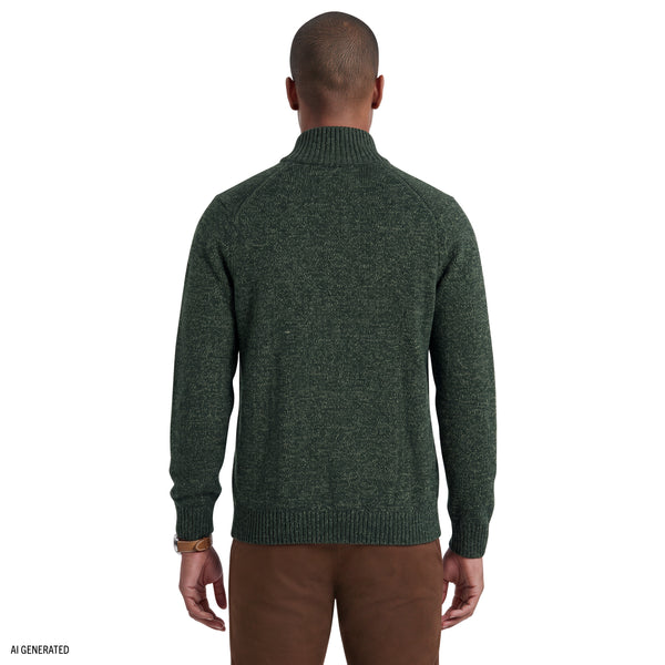 Button Mock Sweater - Darkest Spruce – IZOD